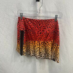 Leopard print tennis skort